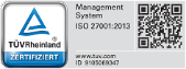 TÜV Rheinland zertifiziert - ISO/IEC 27001